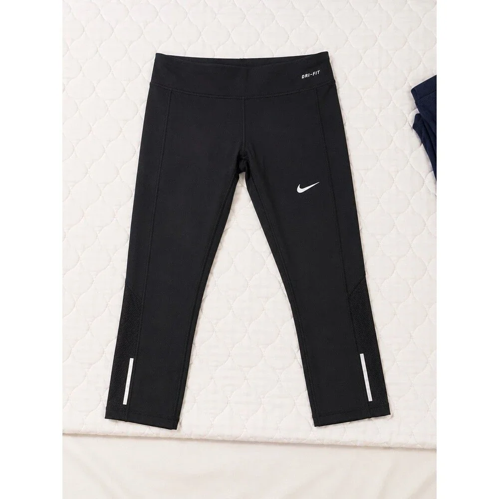 NIKE [M] Women's DRI-FIT Stay Warm Tech Yoga/Gym Capris-Black 695386-010